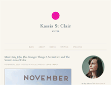 Tablet Screenshot of kassiastclair.com